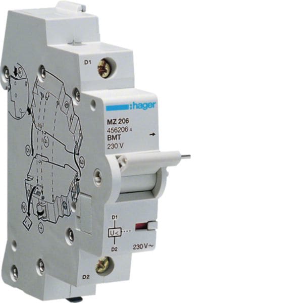 HAGER BOCCHIOTTI - Bobina Di Minima Tensione 230 V Ac 1 M. Din