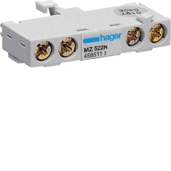 HAGER BOCCHIOTTI - Contatto Aux. Segnalazione Guasto Per Salvam. 1 Na 3,5 A 230 V Ac 0.5 M. Din