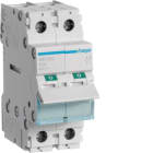 HAGER BOCCHIOTTI - Interruttore Di Manovra - Sezionatore 2 Poli 80 A 400 V Ac 2 M. Din
