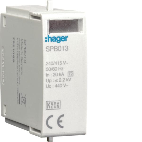 HAGER BOCCHIOTTI - Cartuccia 40kA 440V for SPD T2 IT