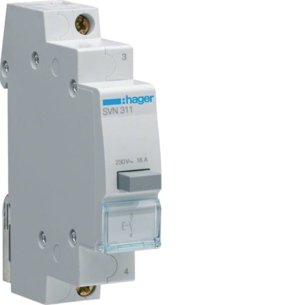 HAGER BOCCHIOTTI - 1 Pulsante Non Luminoso A Impulso 16 A 250 V Ac Na 1 M. Din