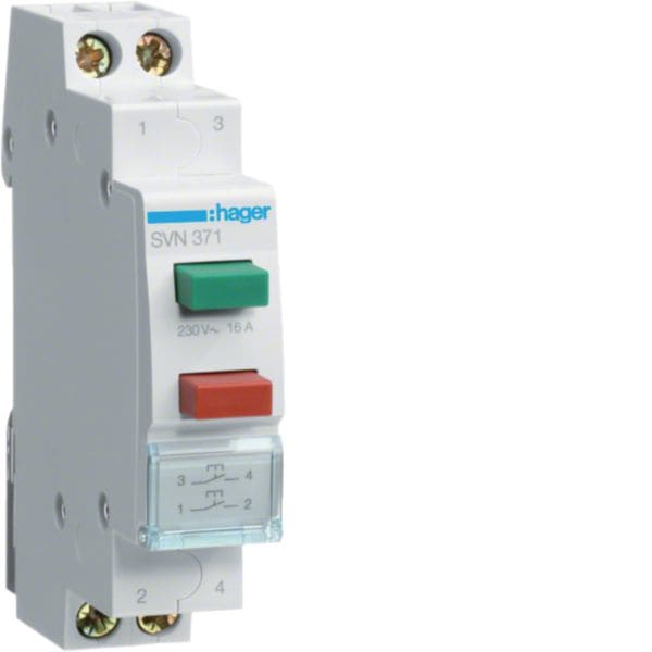 HAGER BOCCHIOTTI - 2 Pulsanti Non Luminosi  1Na + 1 Na 1 M. Din