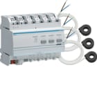 HAGER BOCCHIOTTI - Contatore Energia E Potenza Bus KNX Trifase E Monofase Diretto 90A - 6 Mod.Din
