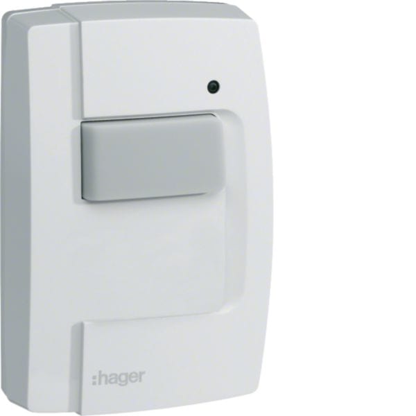 HAGER BOCCHIOTTI - 1 Pulsante Radio KNX - 1 In - Batteria - Ip55 Remotabile - Parete