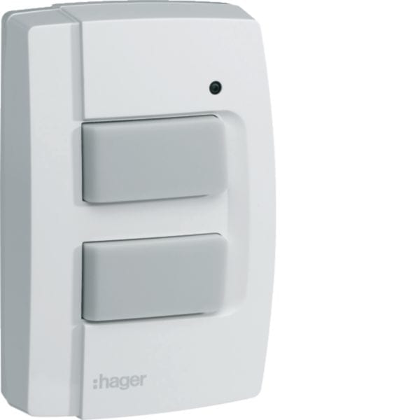 HAGER BOCCHIOTTI - 2 Pulsanti Radio KNX - 2 In - Batteria - Ip55 Remotabile - Parete