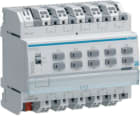 HAGER BOCCHIOTTI - Modulo Ingresso On/Off Bus KNX - 10 In 230 V Ac - 6 Moduli Din