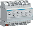 HAGER BOCCHIOTTI - MODULO USCITA ON/OFF BUS KNX - 10 OUT 16A AC1 230V CARICHI CAPACITIVI - 6 M. DIN