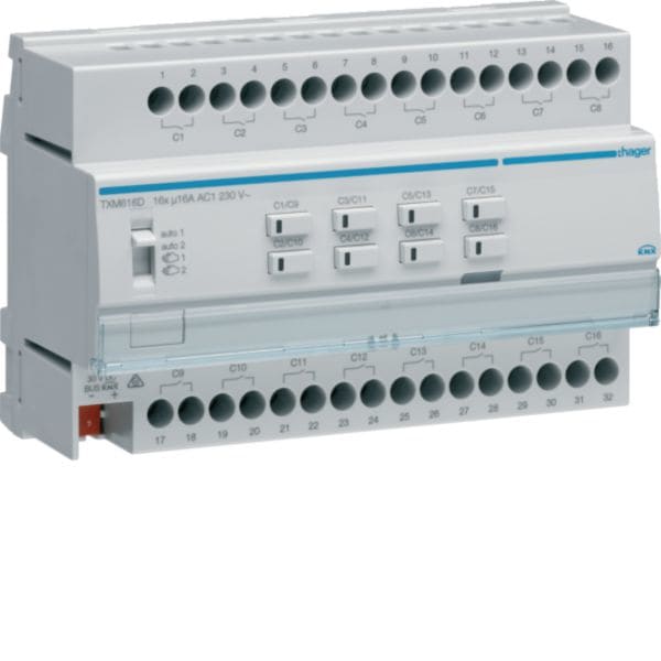 HAGER BOCCHIOTTI - Mod.Tp 16 Out 16A Ac1 230V Car.Capacit. 8M