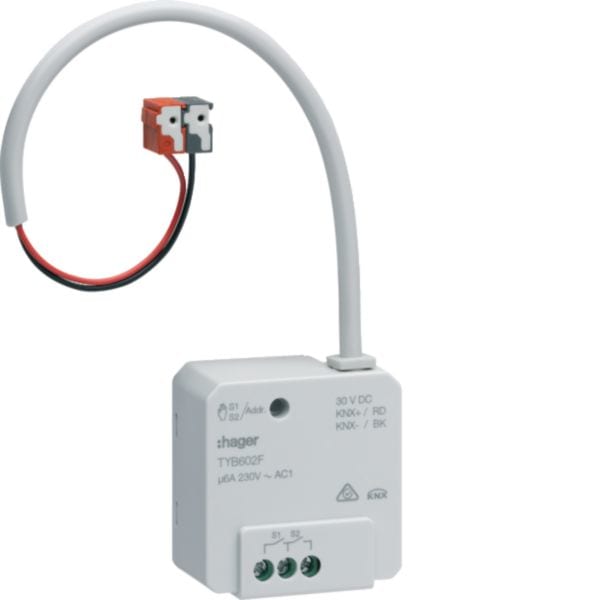 HAGER BOCCHIOTTI - Modulo TP plus 2 OUT 6A 230V AC1 incasso