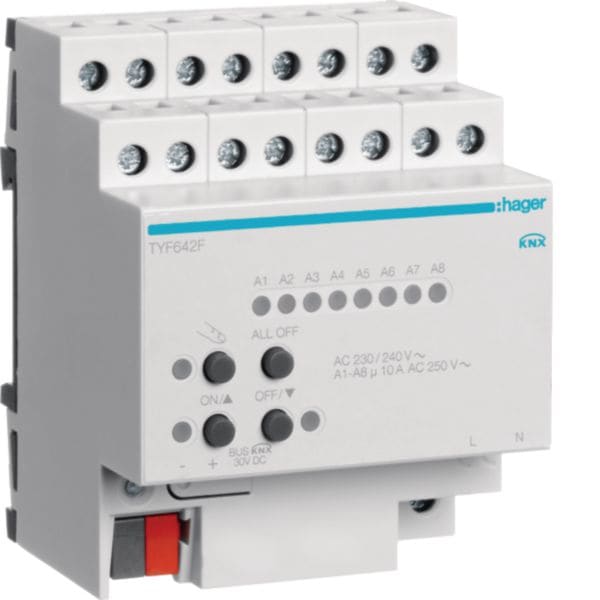 HAGER BOCCHIOTTI - MOD. 2 FANCOIL 6 VEL KNX TP 4M 10A - 230