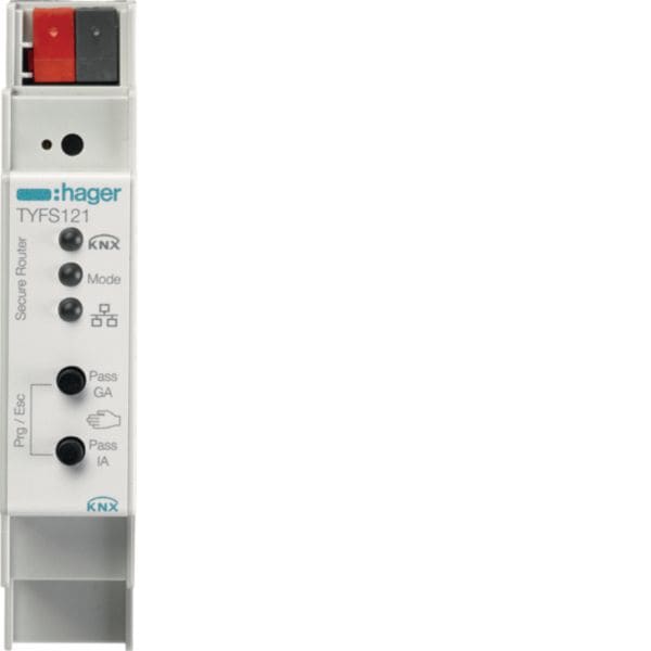HAGER BOCCHIOTTI - Modulo Router IP/KNX Secure - 1 Modulo DIN rail