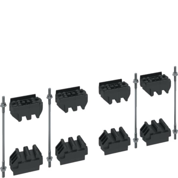 HAGER BOCCHIOTTI - Kit portabarre 3f+n per 2 barre spessore 10mm per quadro evo