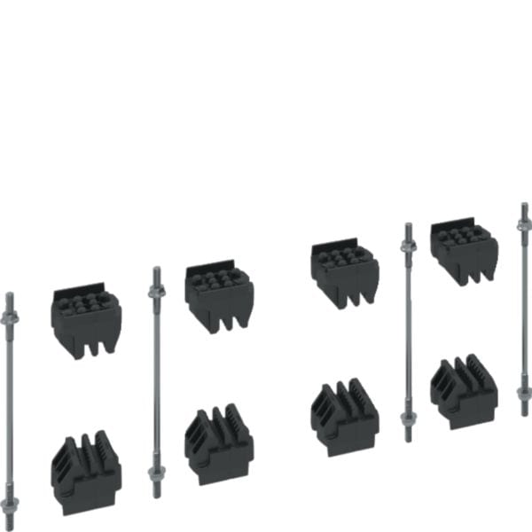 HAGER BOCCHIOTTI - Kit portabarre 3f+n per 2 barre spessore 5mm per quadro evo