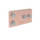 HAGER BOCCHIOTTI - 4 piastre di derivazione portata 1250A per barre in alluminio quadro evo