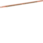 HAGER BOCCHIOTTI - Barra in rame L250mm sezione 12x6mm con morsettiera di terra in ottone q4 q5 q.e