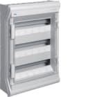 HAGER BOCCHIOTTI - Vector Centralino Ip65 Da Parete Porta Trasparente 36 Mod (3X12 Mod)