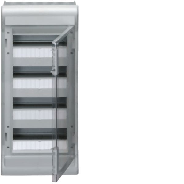 HAGER BOCCHIOTTI - Vector Centralino Ip65 Da Parete Porta Trasparente 48 Mod (4X12 Mod)