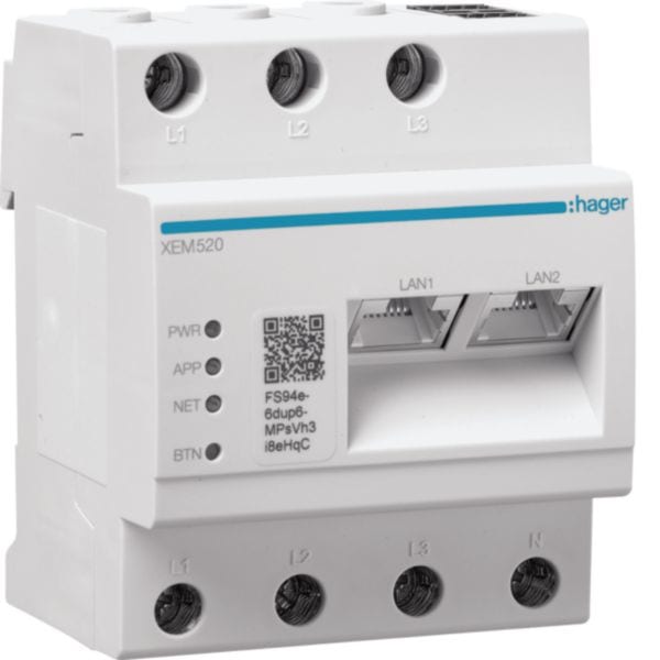HAGER BOCCHIOTTI - Server OCPP x gestione max 20 EVCS witty Share o Park con connessione backend