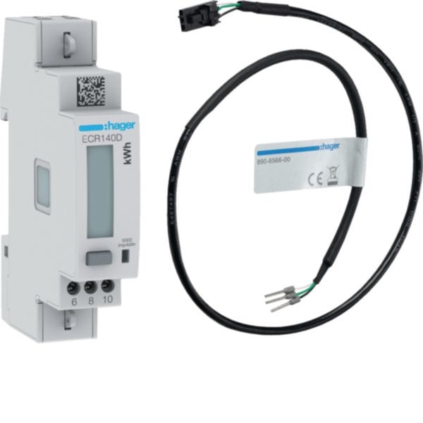 HAGER BOCCHIOTTI - EVCS kit di misura MID monofase 1P 230V 40A modbus