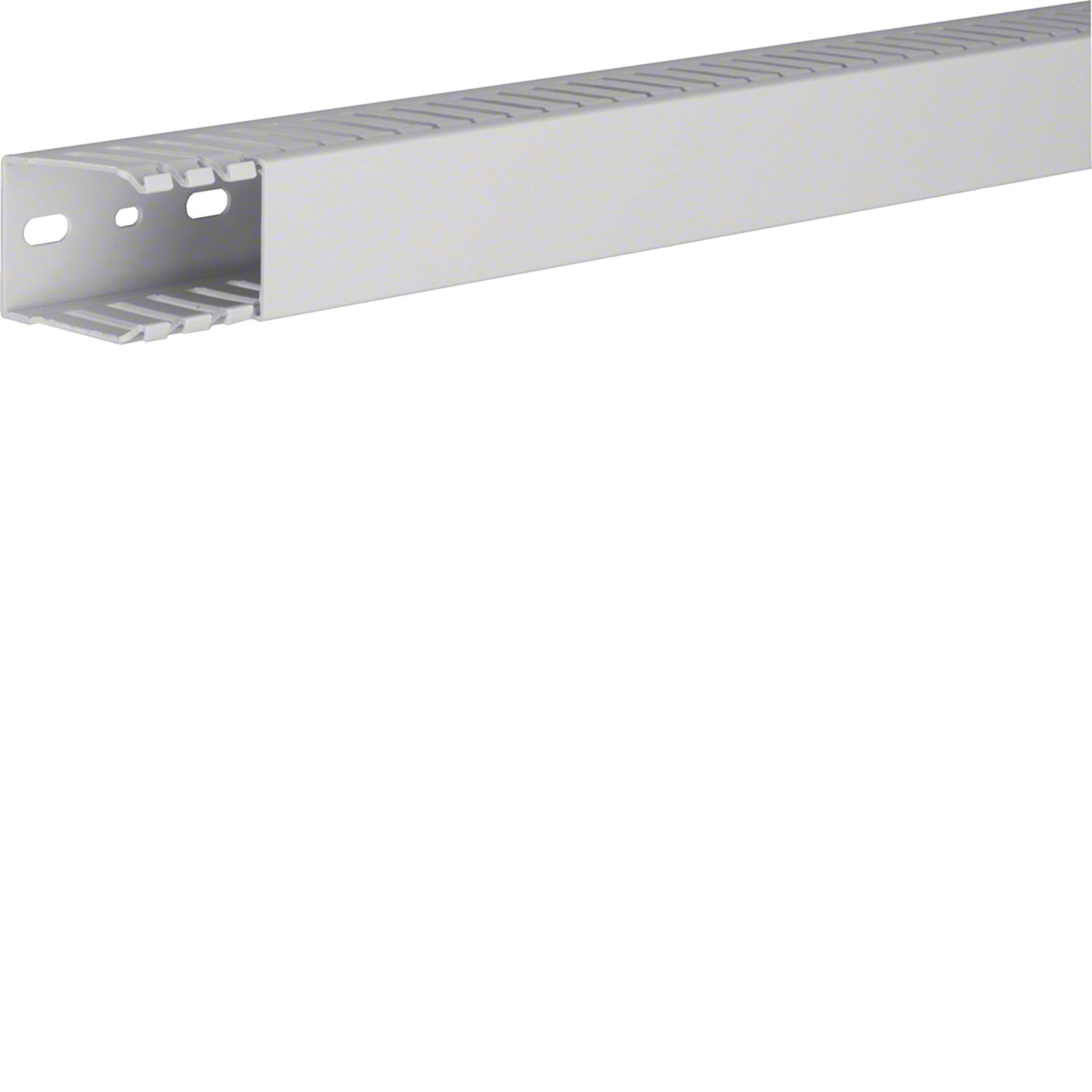 HAGER BOCCHIOTTI - Canaletta per cablaggio HF modulo 12,5 feritoia 5 grigio chiaro TD-HF 37X50 LG