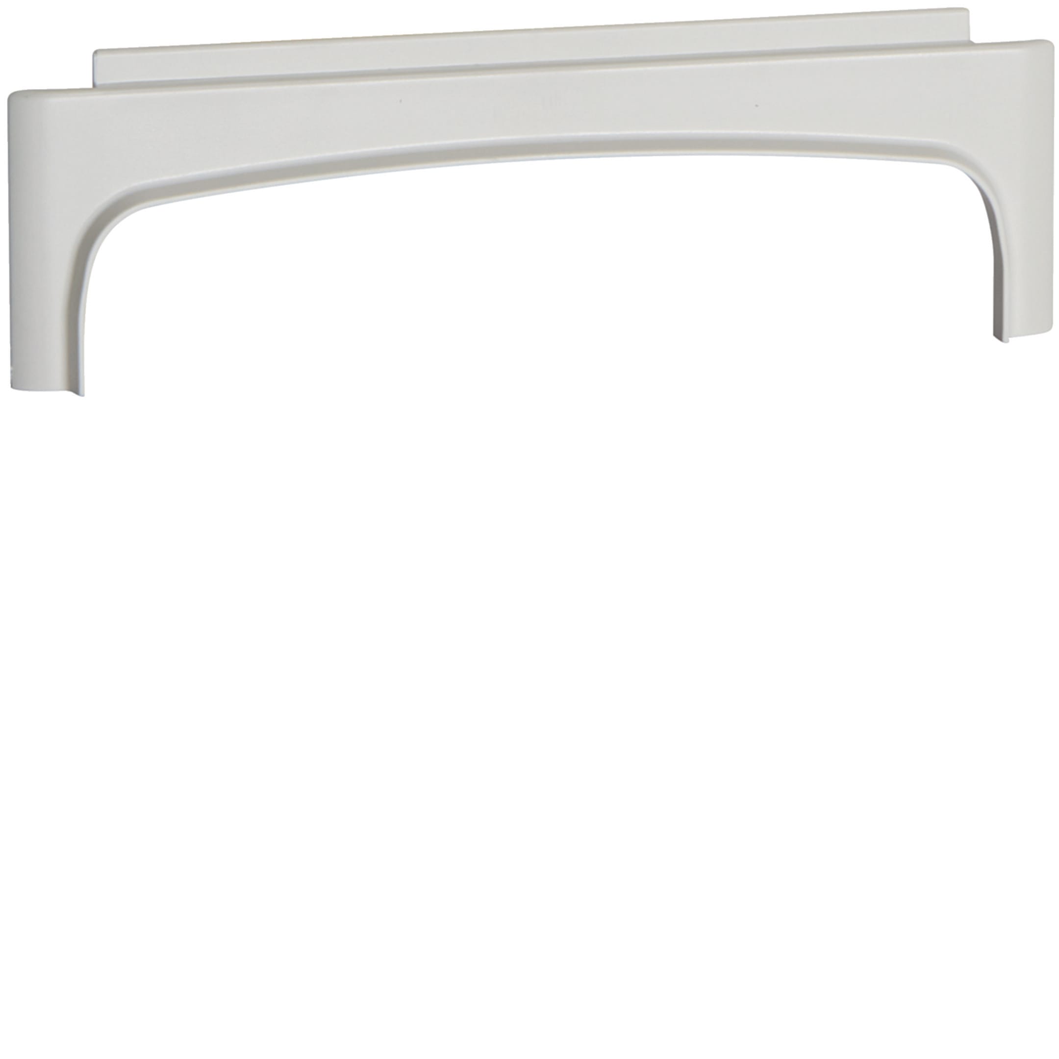 HAGER BOCCHIOTTI - Adattatore scatola SDN1 / SDN2 con canale battiscopa cornice TBA bianco ASA W