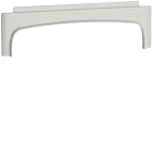 HAGER BOCCHIOTTI - Adattatore scatola SDN1 / SDN2 con canale battiscopa cornice TBA bianco ASA W