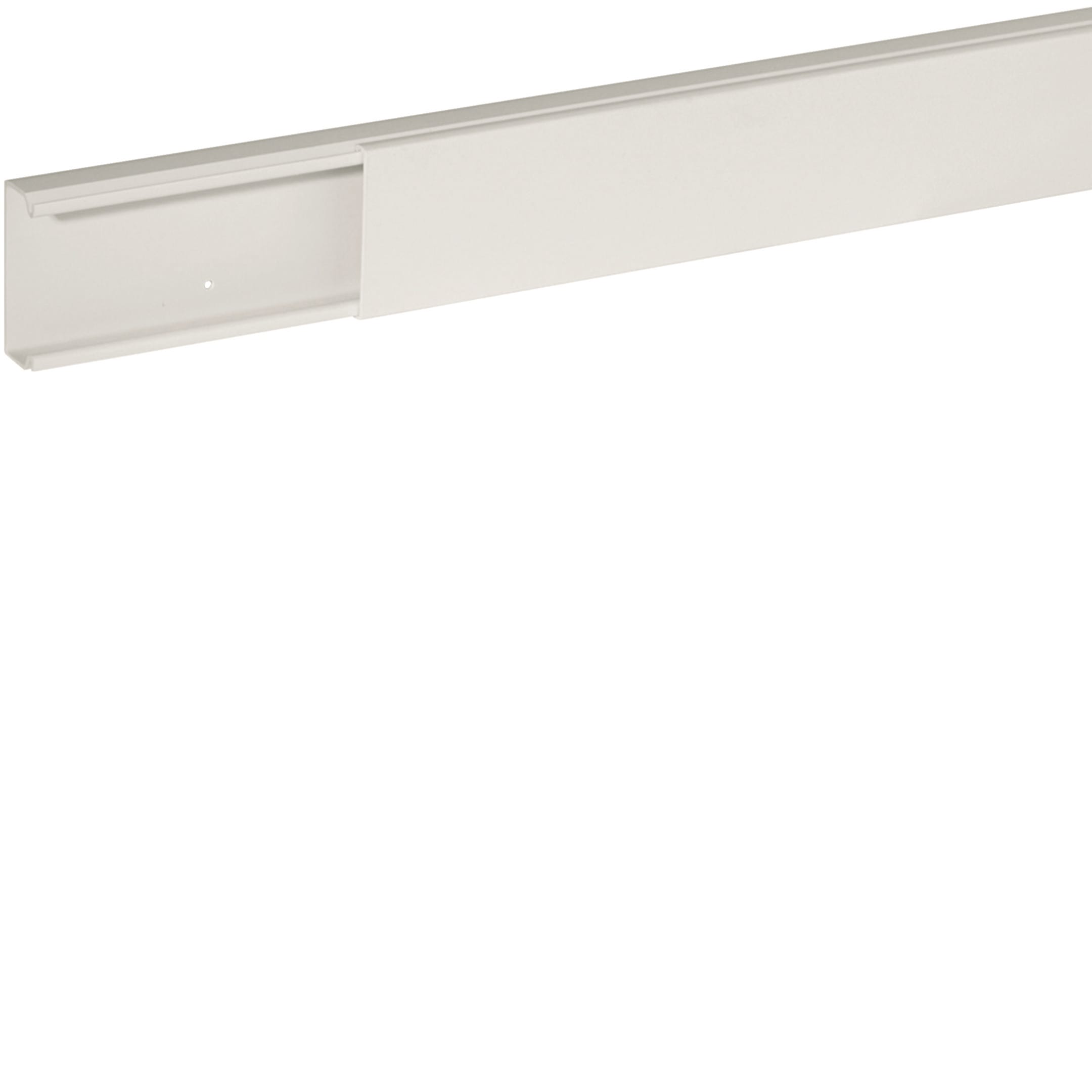 HAGER BOCCHIOTTI - Minicanale monoscomparto con coperchio standard bianco TMC 50/1x20 W