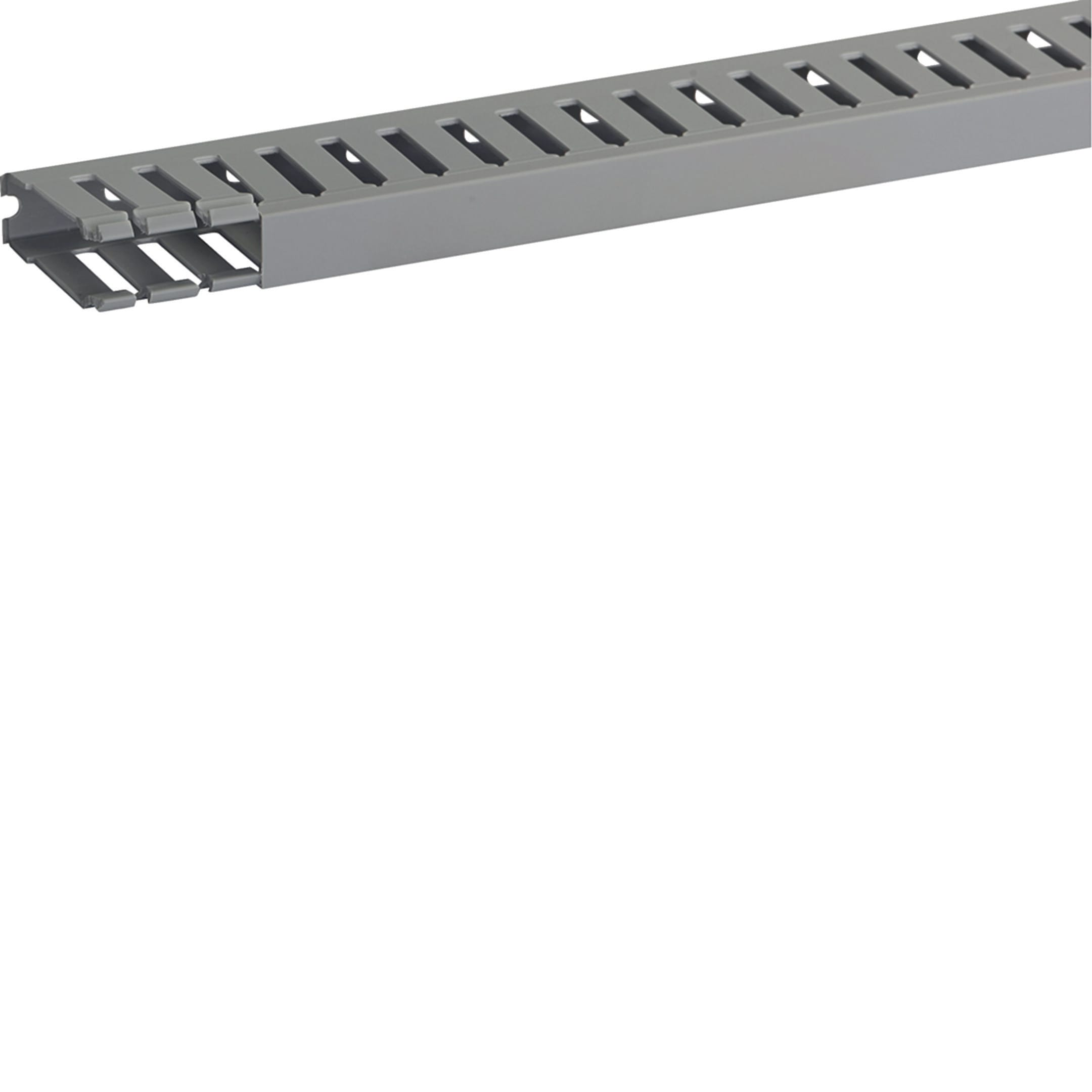HAGER BOCCHIOTTI - T1 15x40 G Canaletta per cablaggio modulo 12,5 feritoia 5 GRIGIO