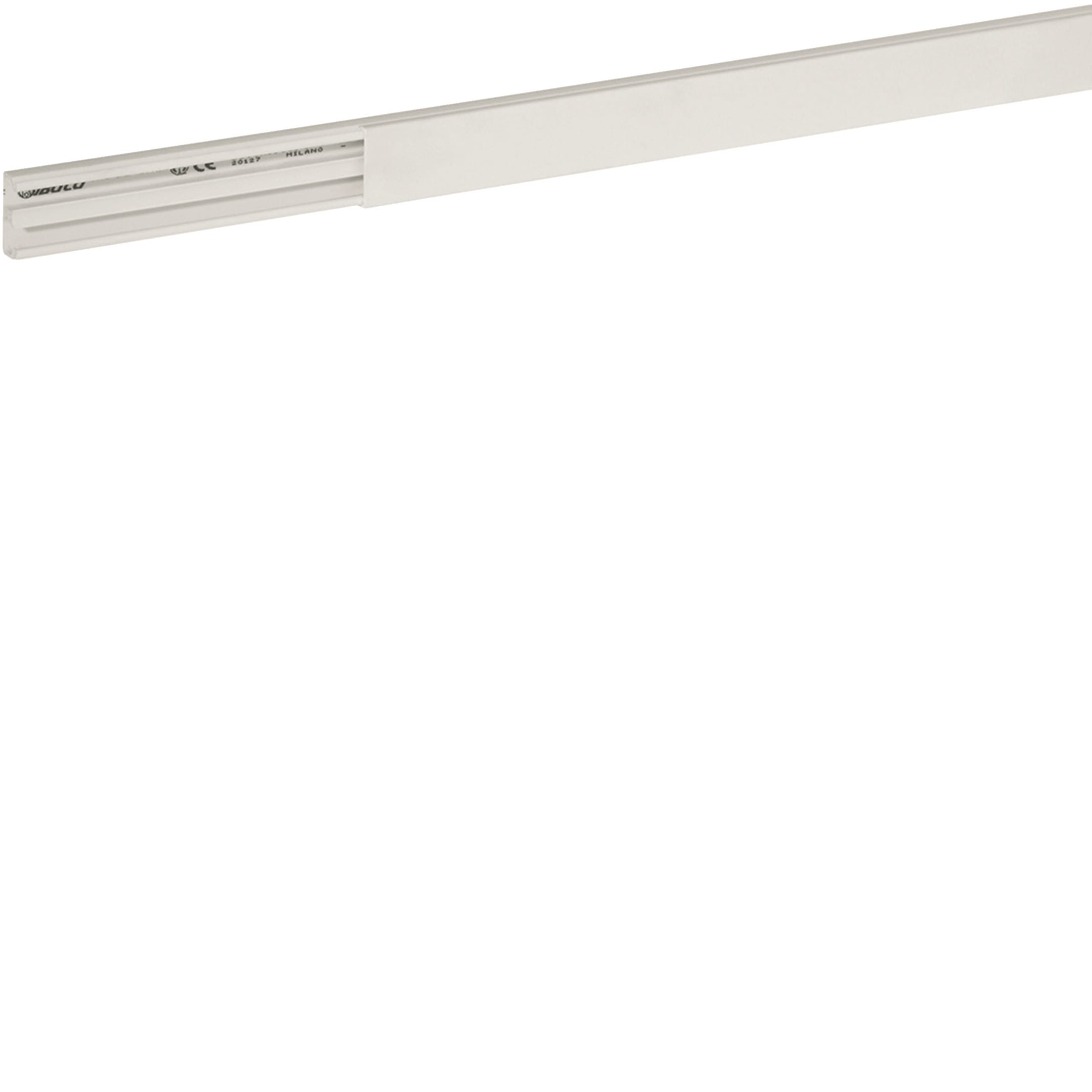 HAGER BOCCHIOTTI - Minicanale 2 scomparti con coperchio standard bianco TMC 22/2x10 W