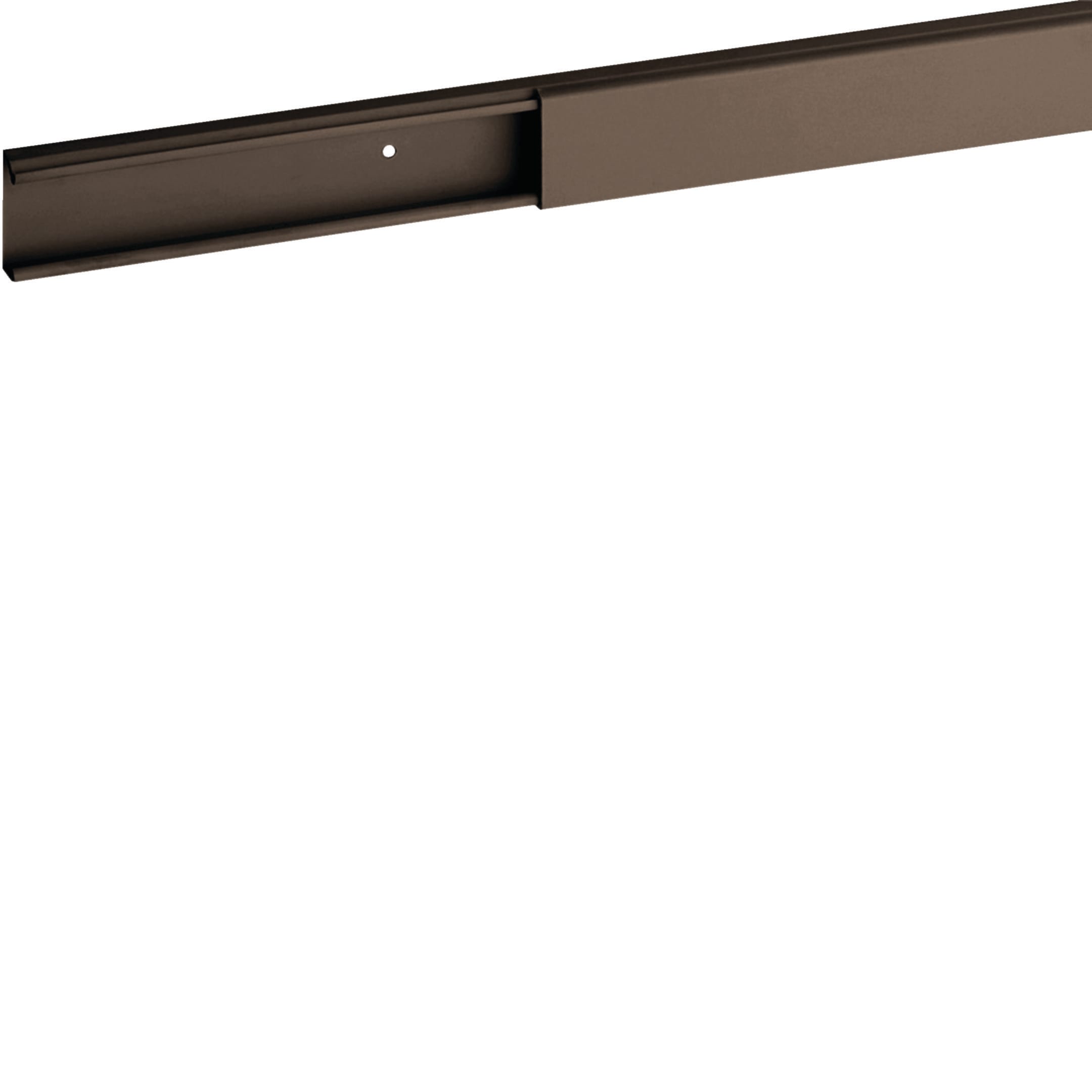 HAGER BOCCHIOTTI - Minicanale monoscomparto con coperchio standard marrone TMC 22/1x10 B