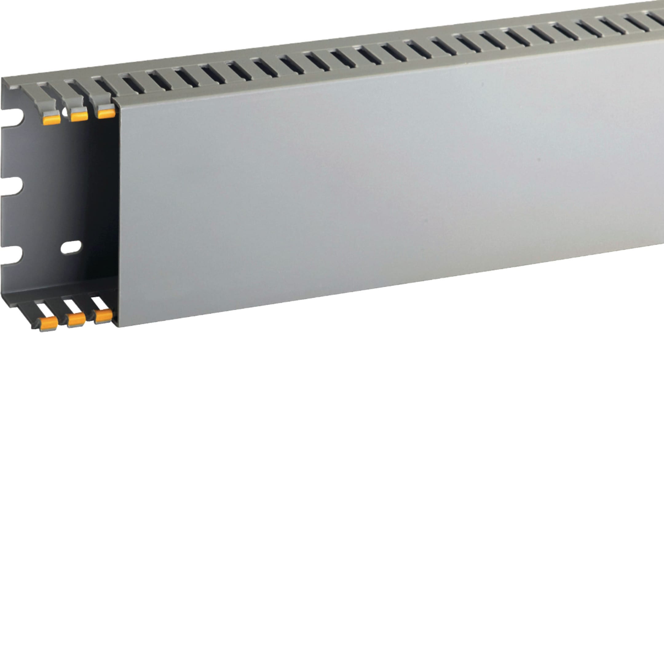 HAGER BOCCHIOTTI - Canaletta con coestruso morbido modulo 10 feritoia 4 grigio T1-EN 80x40 G