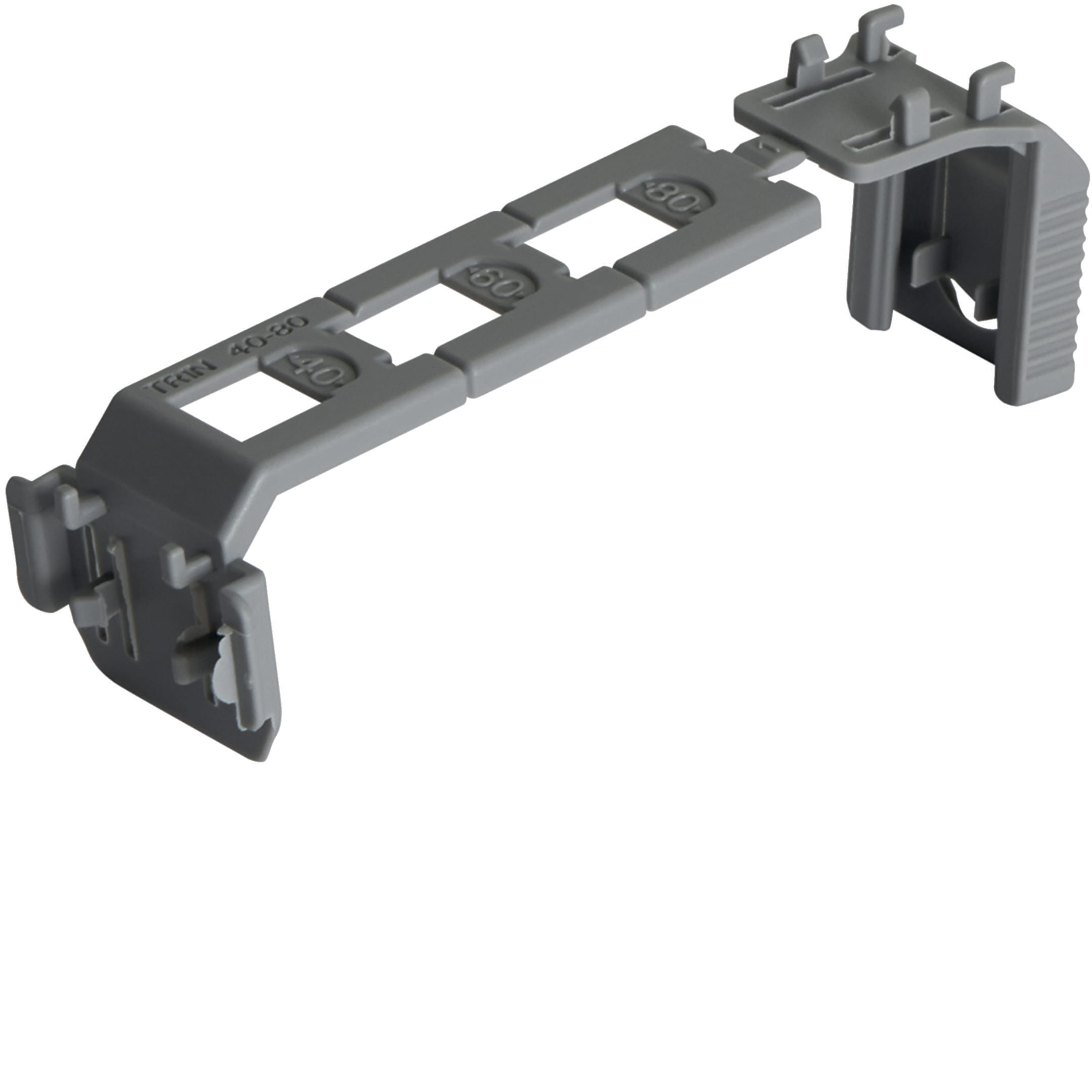 HAGER BOCCHIOTTI - TR1-EN 40-80 Traversina tenuta cavi per canalette T1-EN GRIGIO