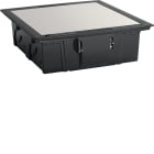 HAGER BOCCHIOTTI - NEST 16 ANTISC Torretta a scomparsa 16 moduli con coperchio antiscivolo NERO