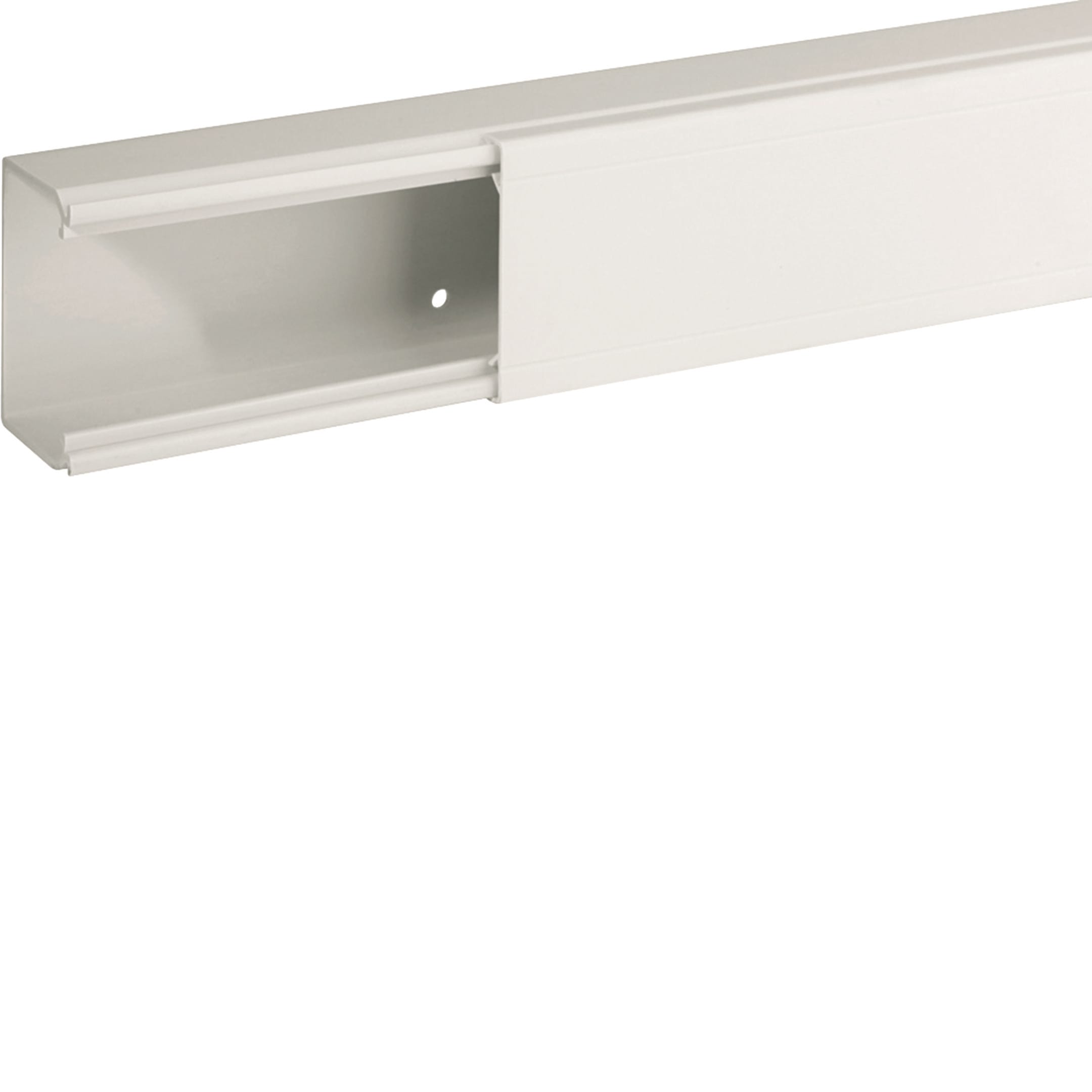 HAGER BOCCHIOTTI - Canale porta cavi con base piana bianco completo di coperchio TA-EN 60x40 W
