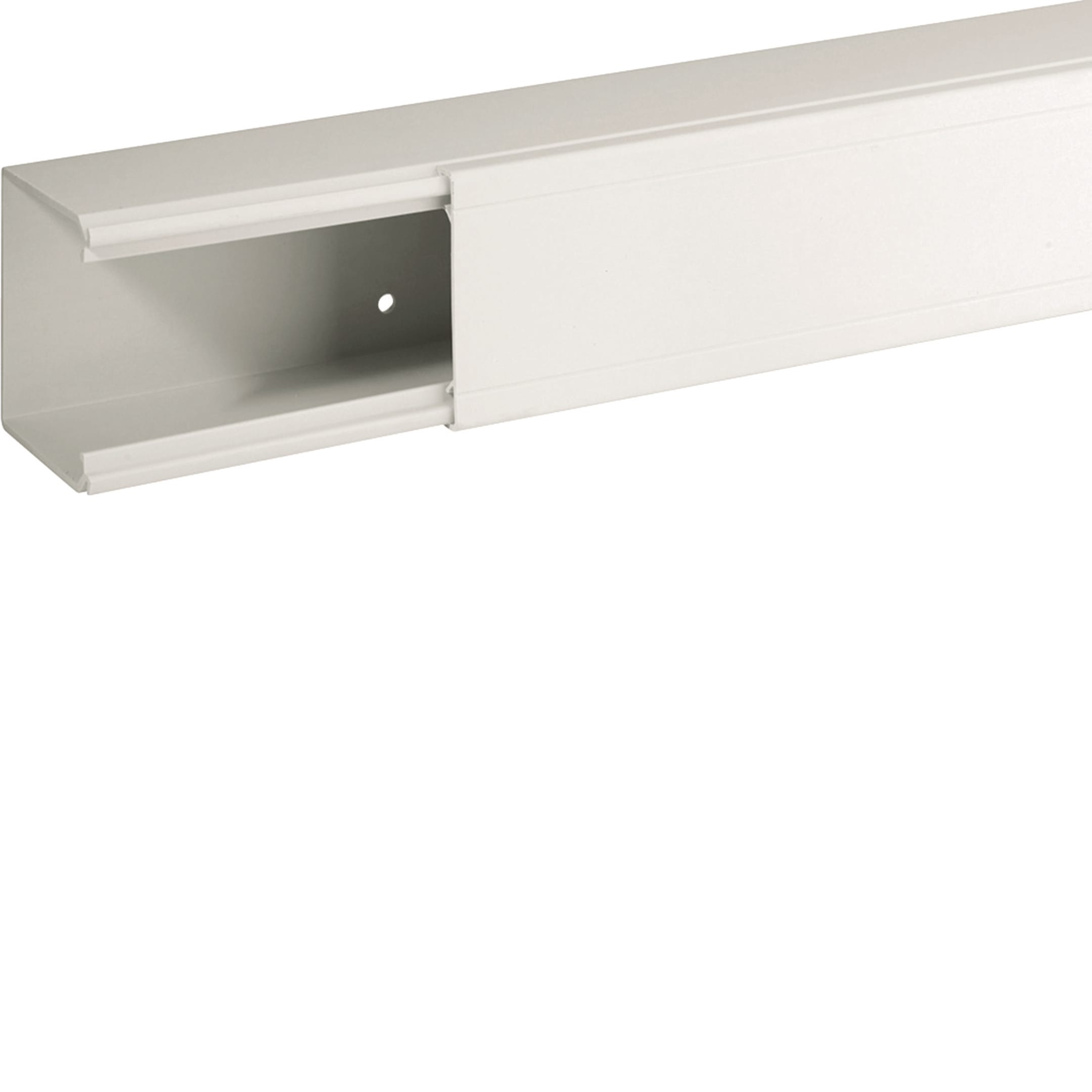 HAGER BOCCHIOTTI - Canale porta cavi con base piana bianco completo di coperchio TA-EN 60x60 W