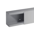 HAGER BOCCHIOTTI - Canale porta cavi con base piana grigio completo di coperchio TA-EN 80x60 G