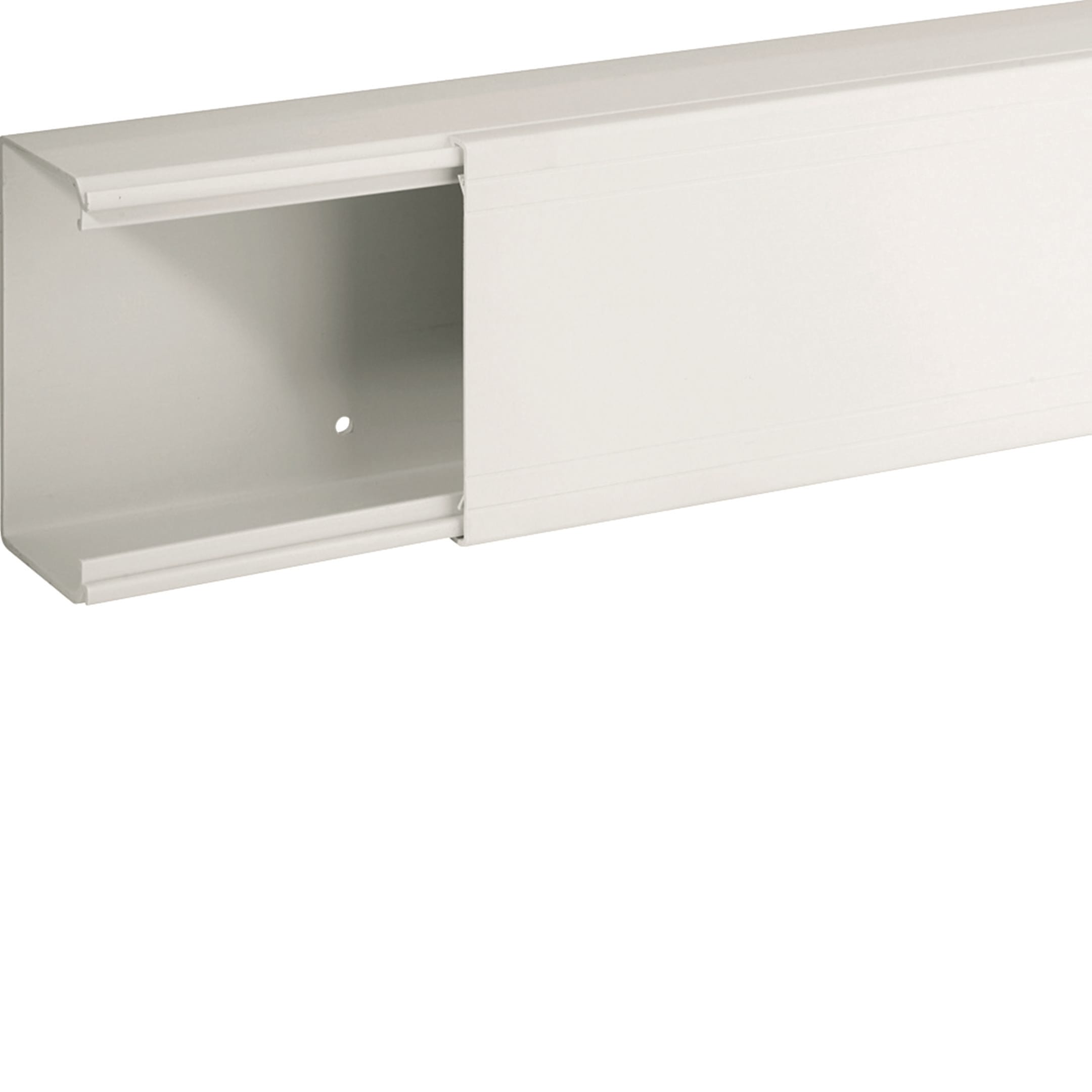 HAGER BOCCHIOTTI - Canale porta cavi con base piana bianco completo di coperchio TA-EN 100x60 W