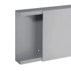 HAGER BOCCHIOTTI - Canale porta cavi con base piana grigio completo di coperchio TA-EN 200x60 G