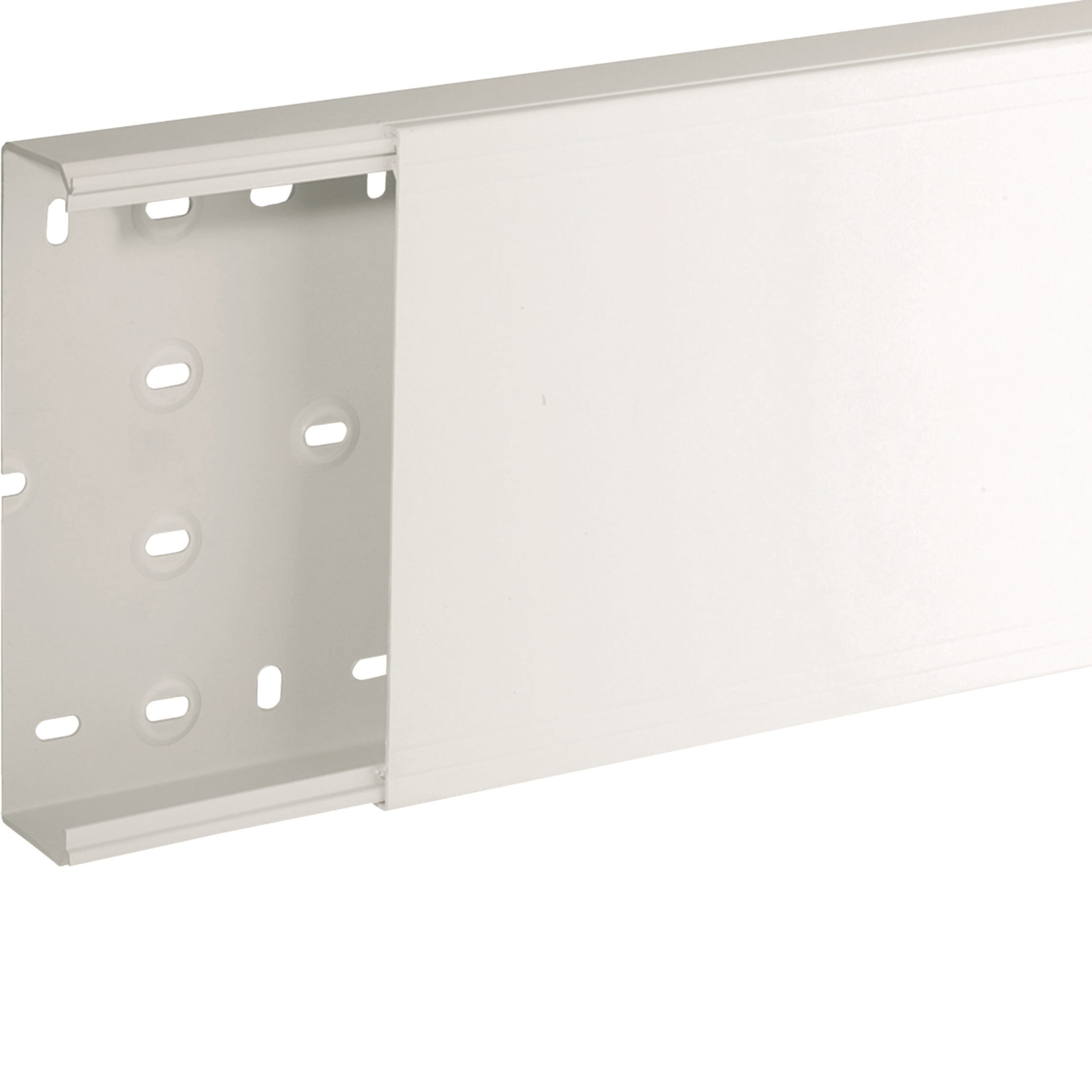 HAGER BOCCHIOTTI - Canale porta apparecchi e porta cavi bianco completo di coperchio TA-N 200x60 W
