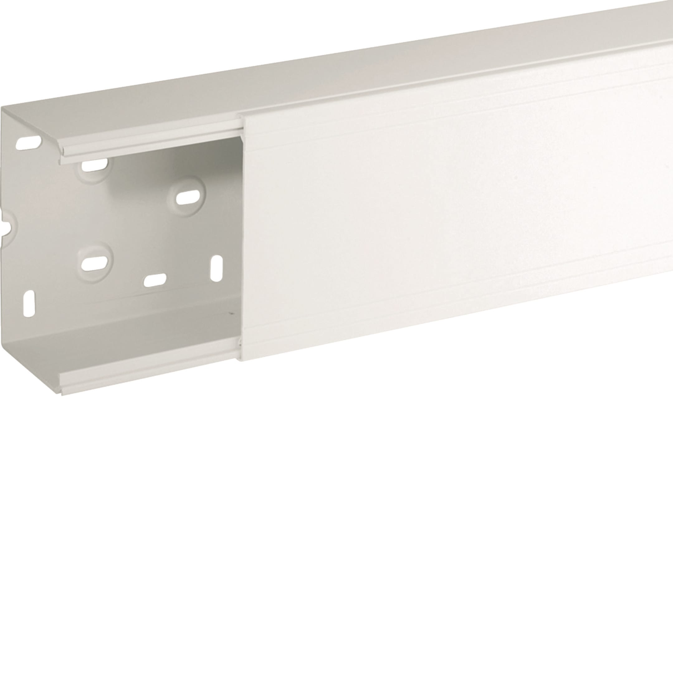 HAGER BOCCHIOTTI - Canale porta apparecchi e porta cavi bianco completo di coperchio TA-N 120x80 W