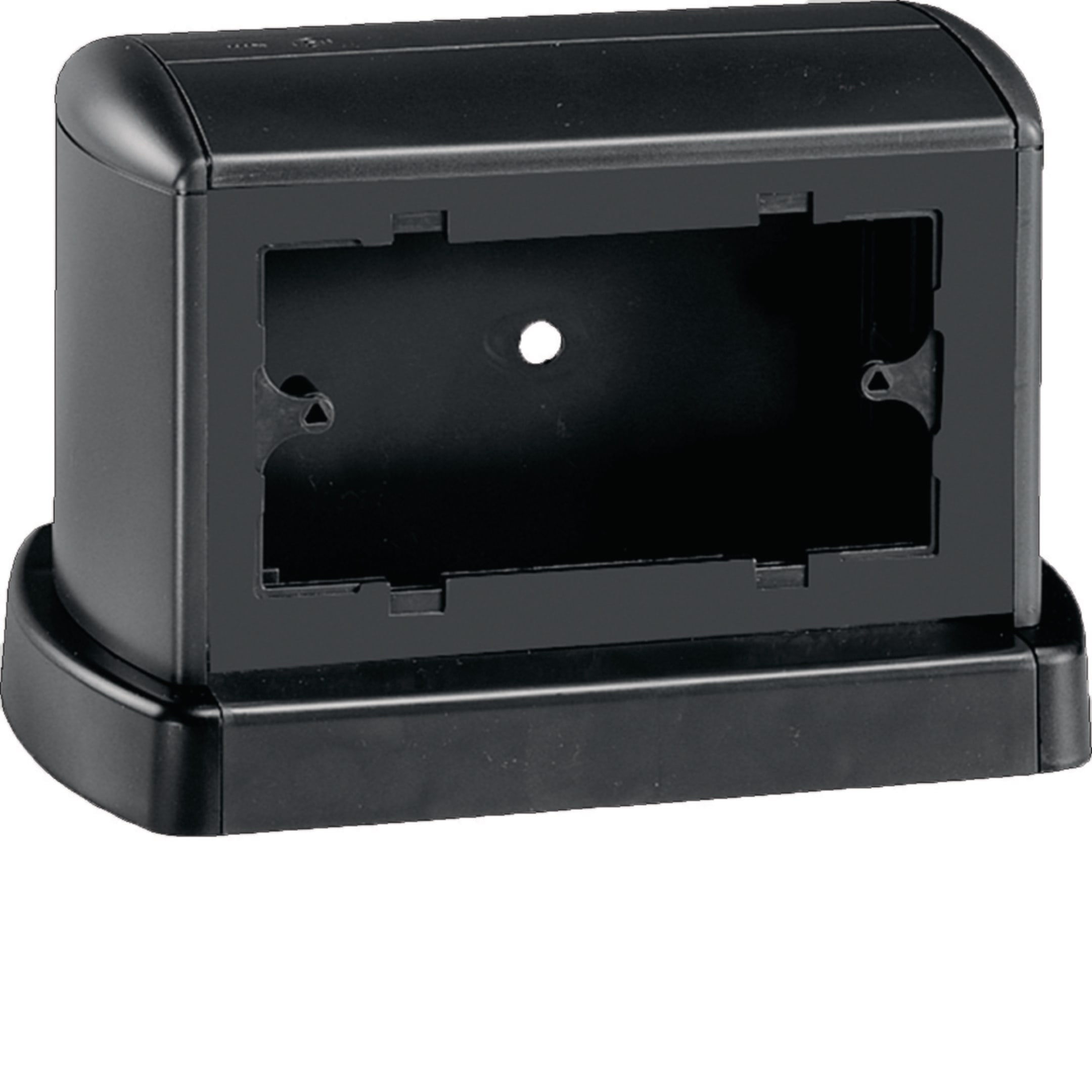 HAGER BOCCHIOTTI - Torretta porta apparecchi bifacciale 4 moduli riducibile a 3 nero ardesia TOR