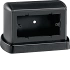 HAGER BOCCHIOTTI - Torretta porta apparecchi bifacciale 4 moduli riducibile a 3 nero ardesia TOR