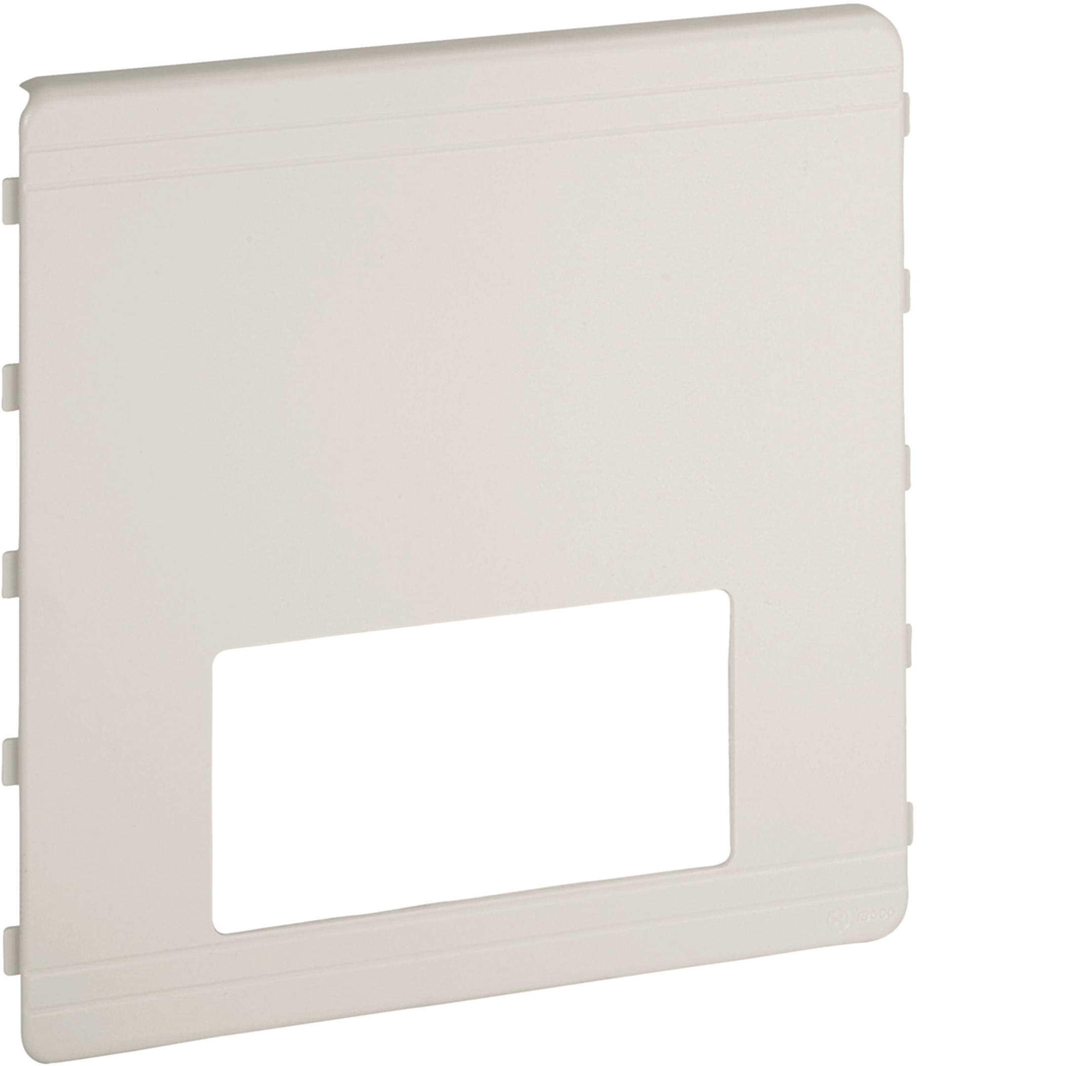 HAGER BOCCHIOTTI - Coperchio di protezione 4 mod disassato per canale TA-N bianco CSA-4N 200 D W