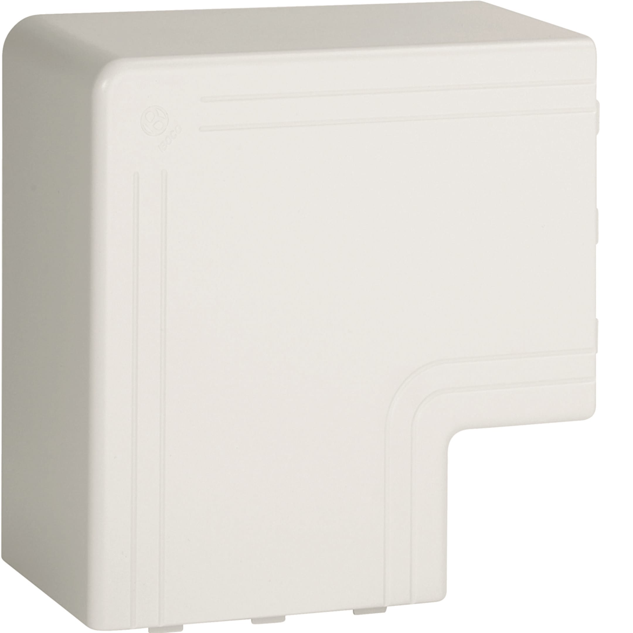 HAGER BOCCHIOTTI - Angolo piano per canali linee TA-N / TA-EN bianco NPAN 100x80 W