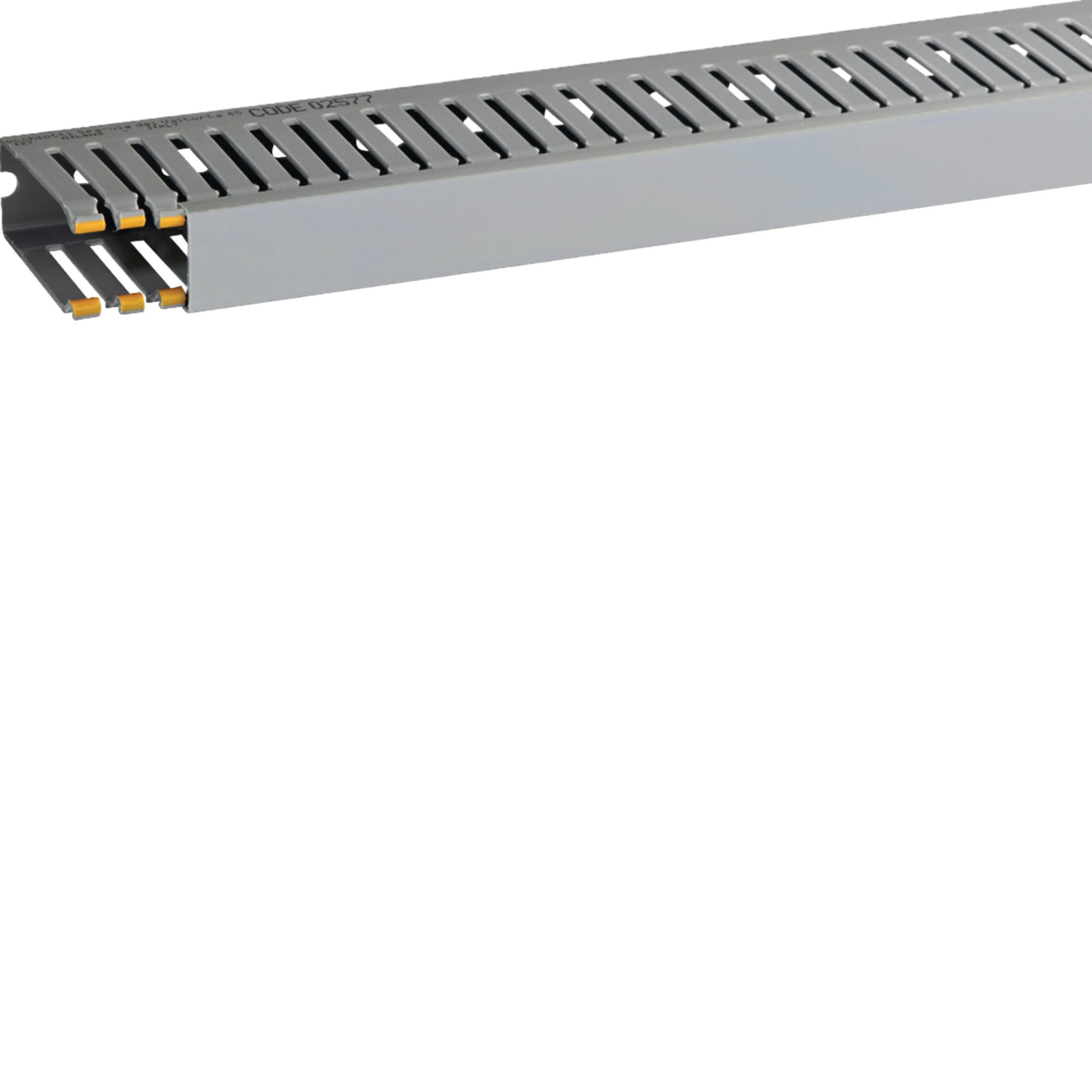 HAGER BOCCHIOTTI - Canaletta con coestruso morbido modulo 10 feritoia 4 grigio T1-EN 25x60 G