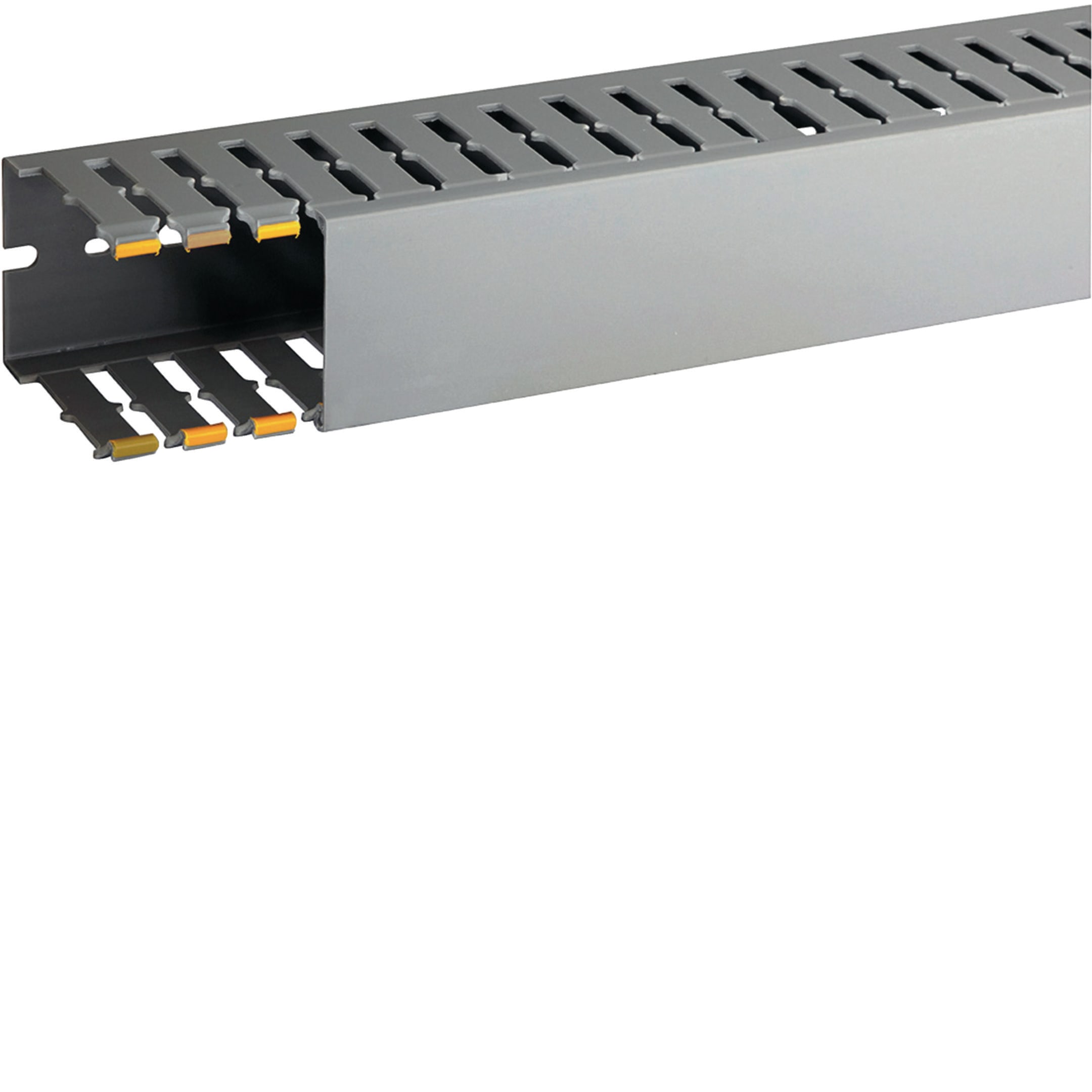 HAGER BOCCHIOTTI - Canaletta con coestruso morbido modulo 10 feritoia 4 grigio T1-EN 40x60 G