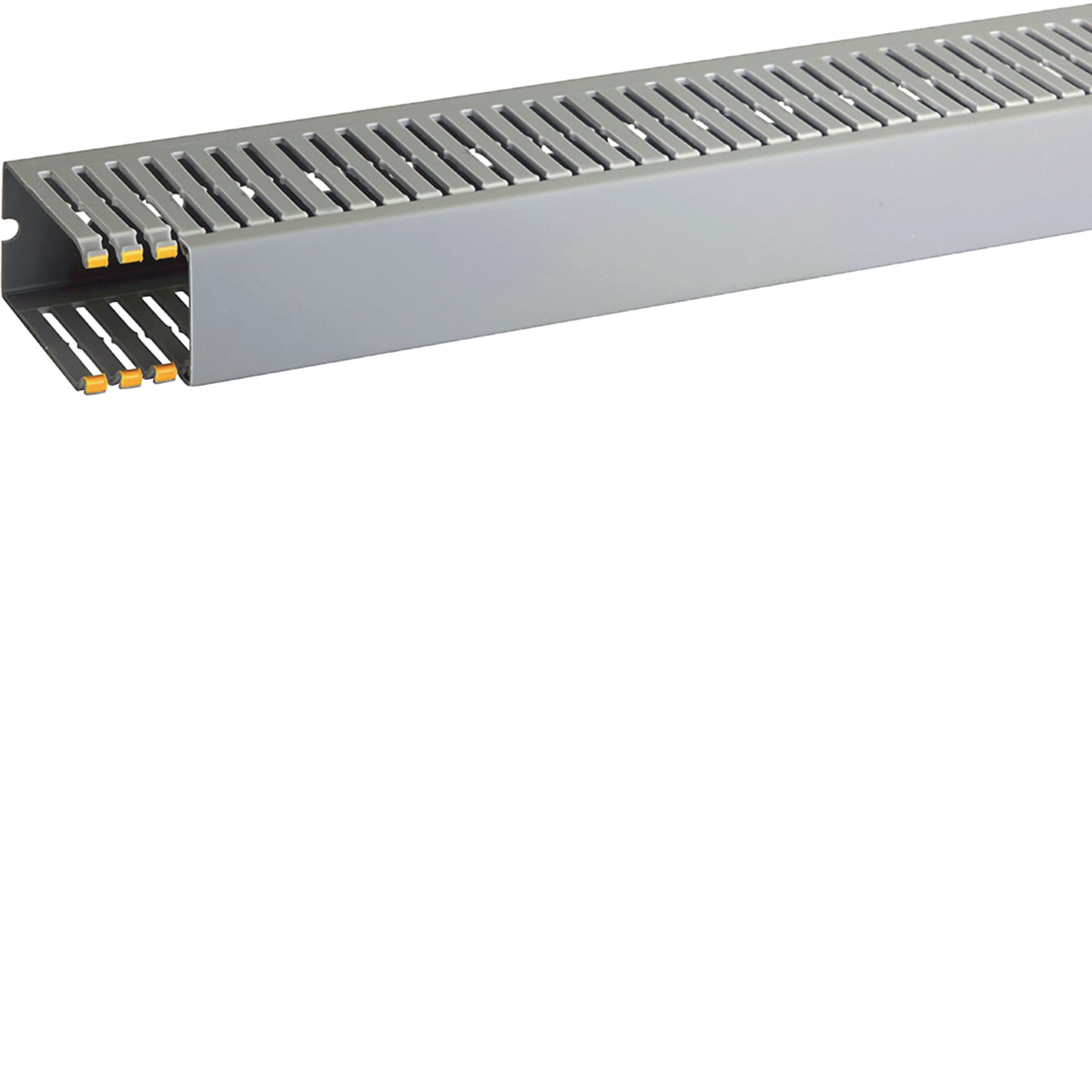 HAGER BOCCHIOTTI - Canaletta con coestruso morbido modulo 10 feritoia 4 grigio T1-EN 40x80 G