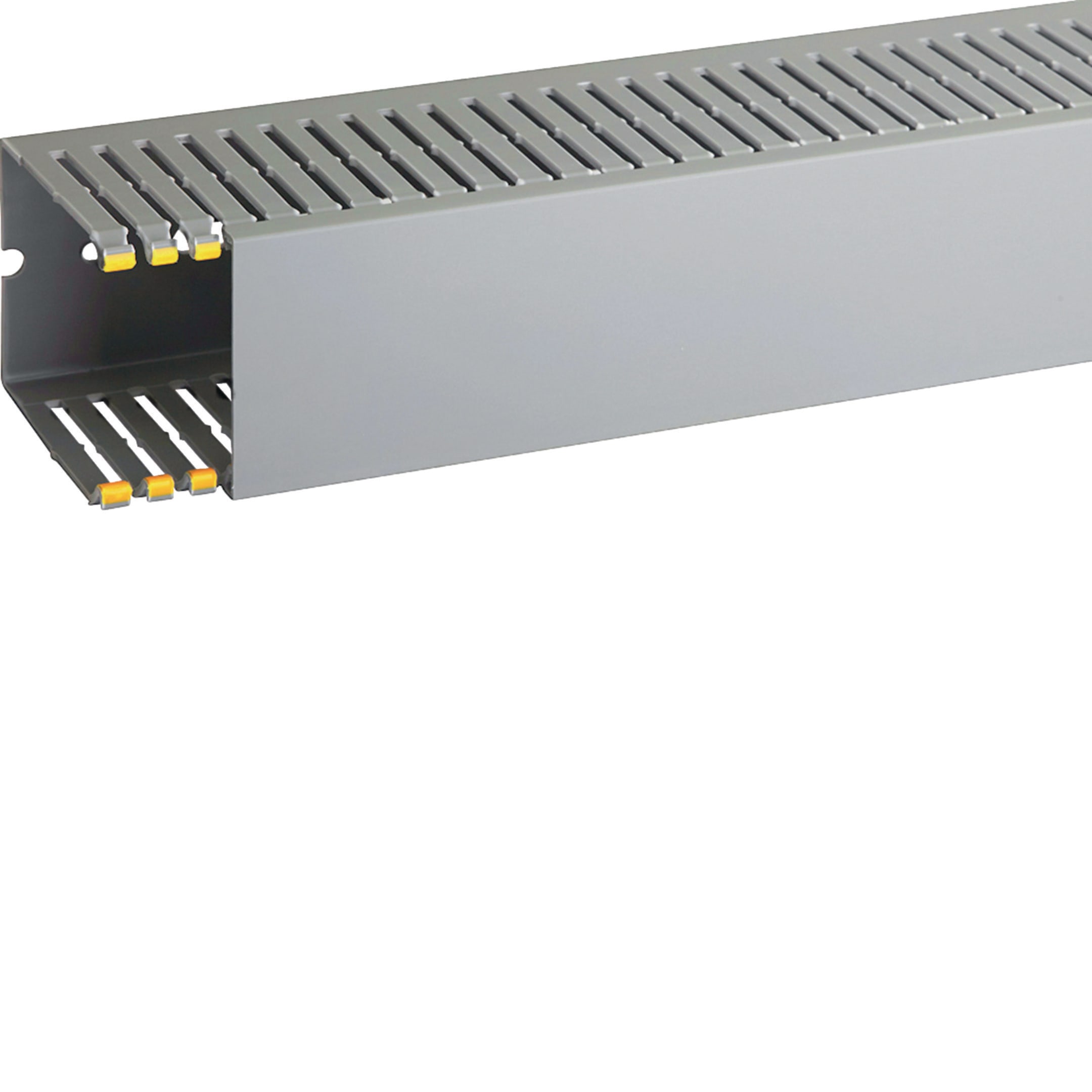 HAGER BOCCHIOTTI - Canaletta con coestruso morbido modulo 10 feritoia 4 grigio T1-EN 60x80 G