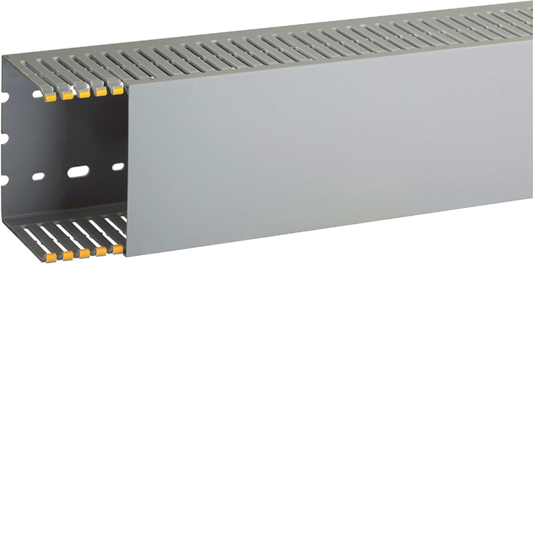 HAGER BOCCHIOTTI - Canaletta con coestruso morbido modulo 10 feritoia 4 grigio T1-EN 100x80 G