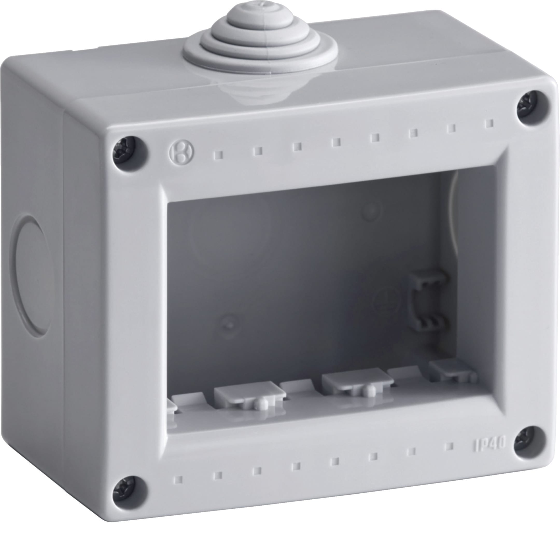 HAGER BOCCHIOTTI - BOX IP40 03 OR GRI Contenitore orizzontale per parti attive Pepita GRIGIO